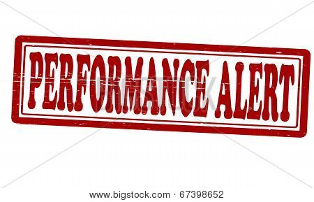 Performance Alert