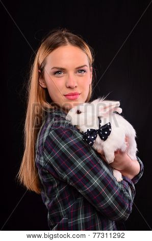 Girl And Rabbit