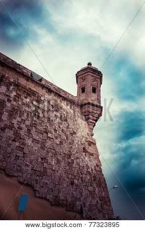 Watchtower Malta toned image