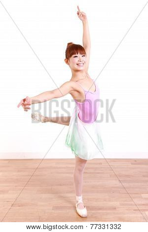 woman dances ballet