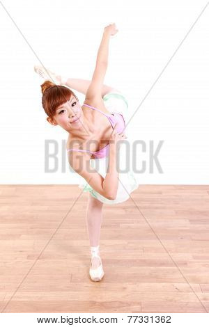 woman dances ballet