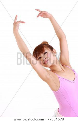 woman dances ballet