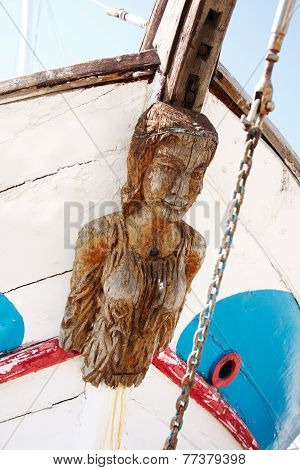 Old Figurehead on Sailing Ships.