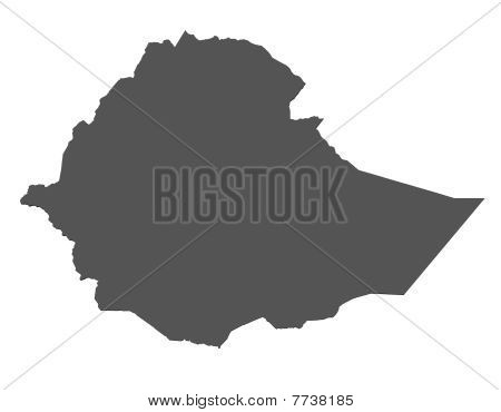 Mapa de Etiopía
