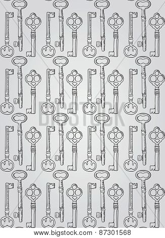 Vintage Hand Drawn Seamless Pattern