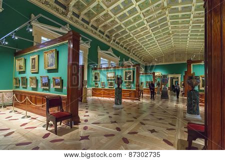 Interior Of State Hermitage, St.petersburg, Russia