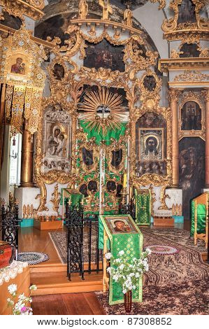 Interior Of The Church Of The Holy Face In The Village Mlevo.