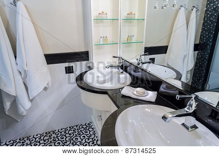 Hotel Bathroom Interior