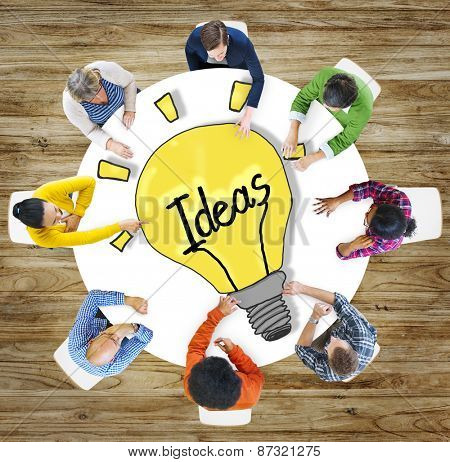 Aerial View People Ideas Breaking New Ground Concepts