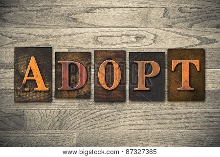 Adopt Wooden Letterpress Theme