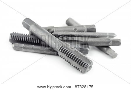 Threading taps isolated on white