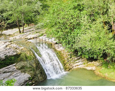 Waterfall in the mountains