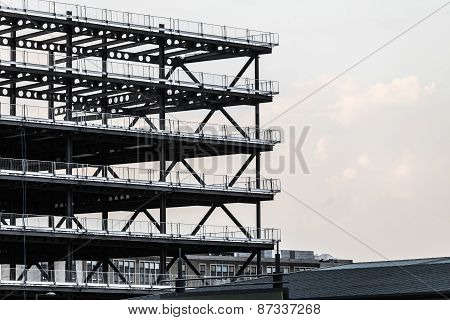 Construction Site Of Modern Building