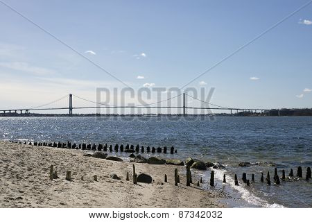 Bridge View From Beach