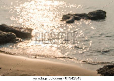 Abstract Nature Background, Blurred Sea