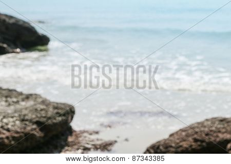 Abstract Nature Background, Blurred Sea