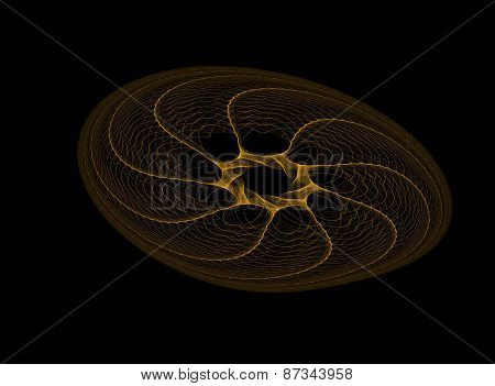 gold mystical circle - abstract wallpapers