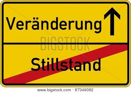 Standstill and change