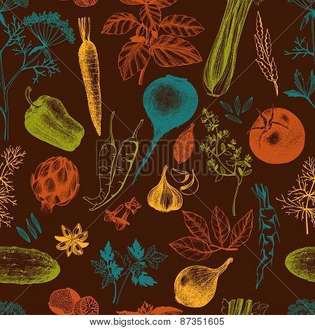 Decorative food background.