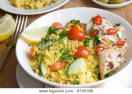 ไก่ tabbouleh