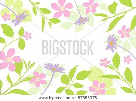 Floral frame
