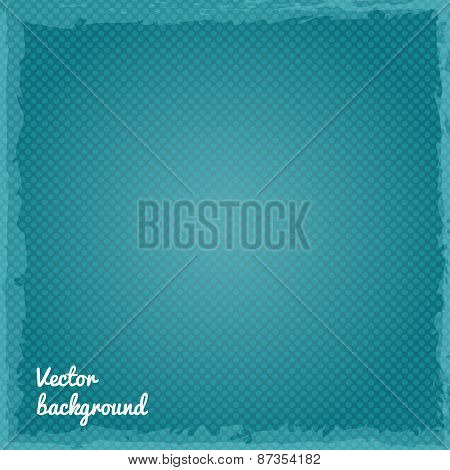 Background With Polka Dots With Grungy Edges