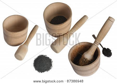 Wooden Mortar In Several Variants