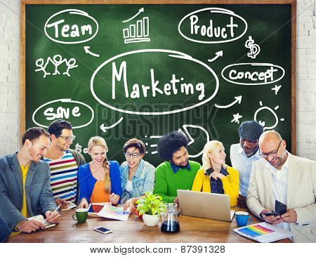 Marketing Strategy Team Business Commercial Advertising Concept