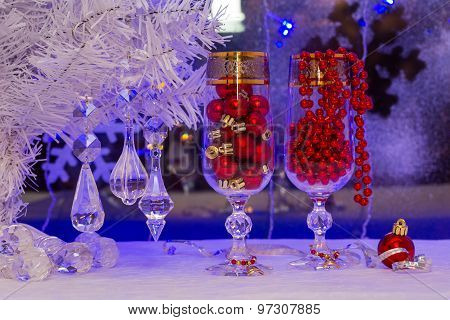 Christmas Tree And Decorations. Wallpaper.