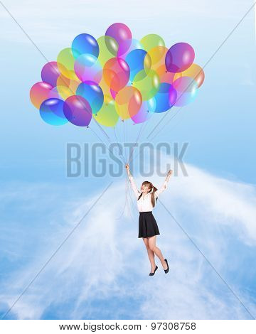 Girl with baloons