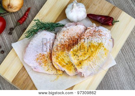 Raw Chicken Thights