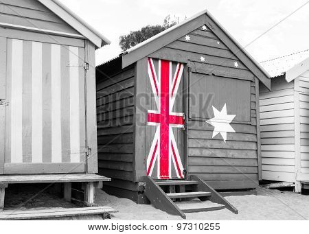 Bathing Houses At Brighton Beach, Australia