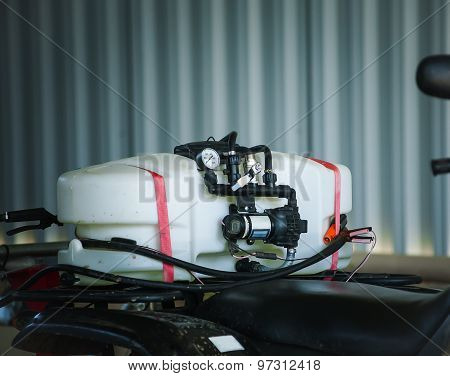 Atv Sprayer Close Up Indoors