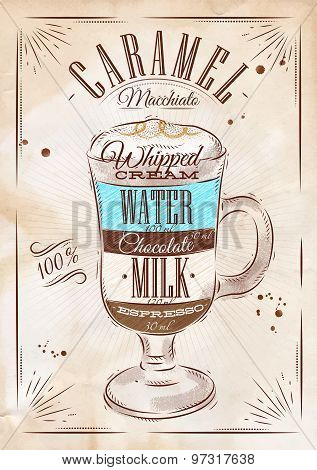 Poster Caramel Macchiato Kraft