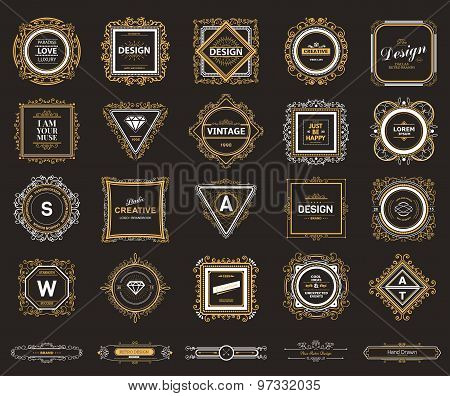 Monogram  luxury logo template