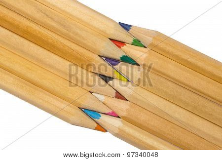 pastels in diagonal
