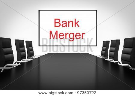 Conference Room Whiteboard Bank Merger