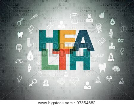 Health concept: Health on Digital Paper background