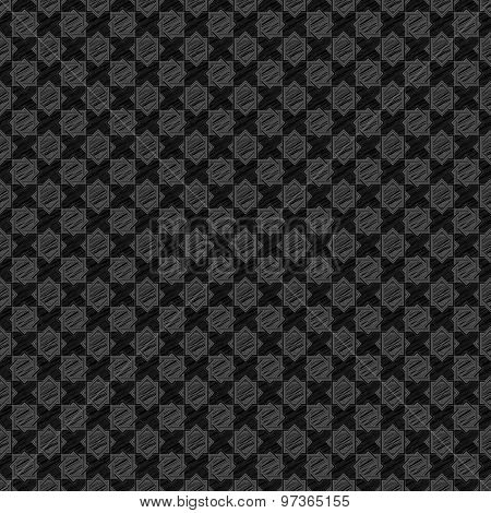 Vector Sketch Of Black Geometric Pattern