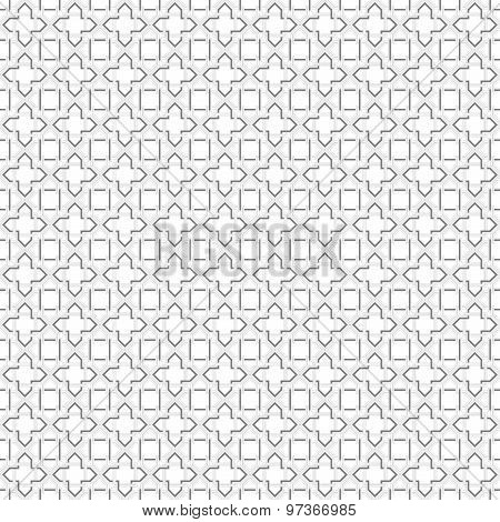 Arabic Graycolor Geometric Pattern