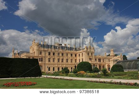 Castle Lednice with garden park