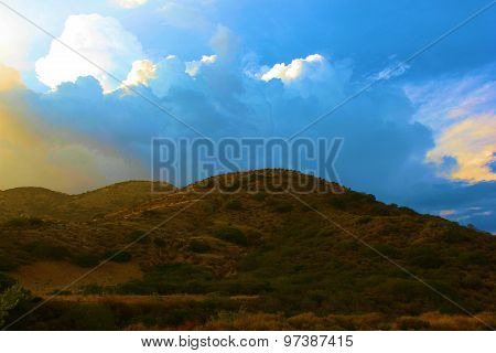 Sunset Over Hills