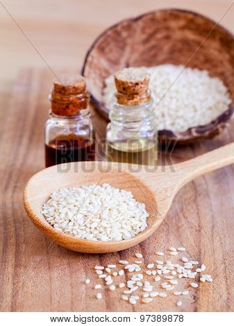 Sesame - Natural Spa Ingrediente For Scrub And  Skin Care.