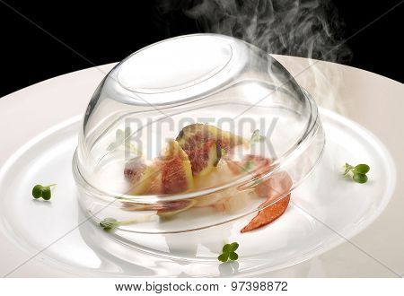 Fish Dish, Lobster And Figs Smoking