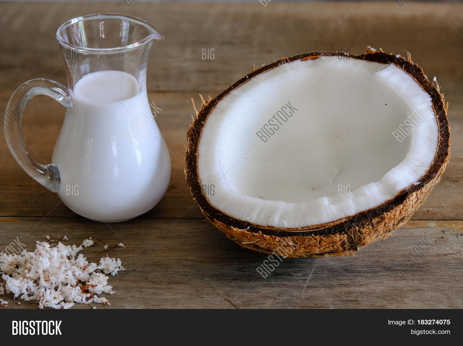 Coconut Milk Drinking Image & Photo (Free Trial) Bigstock