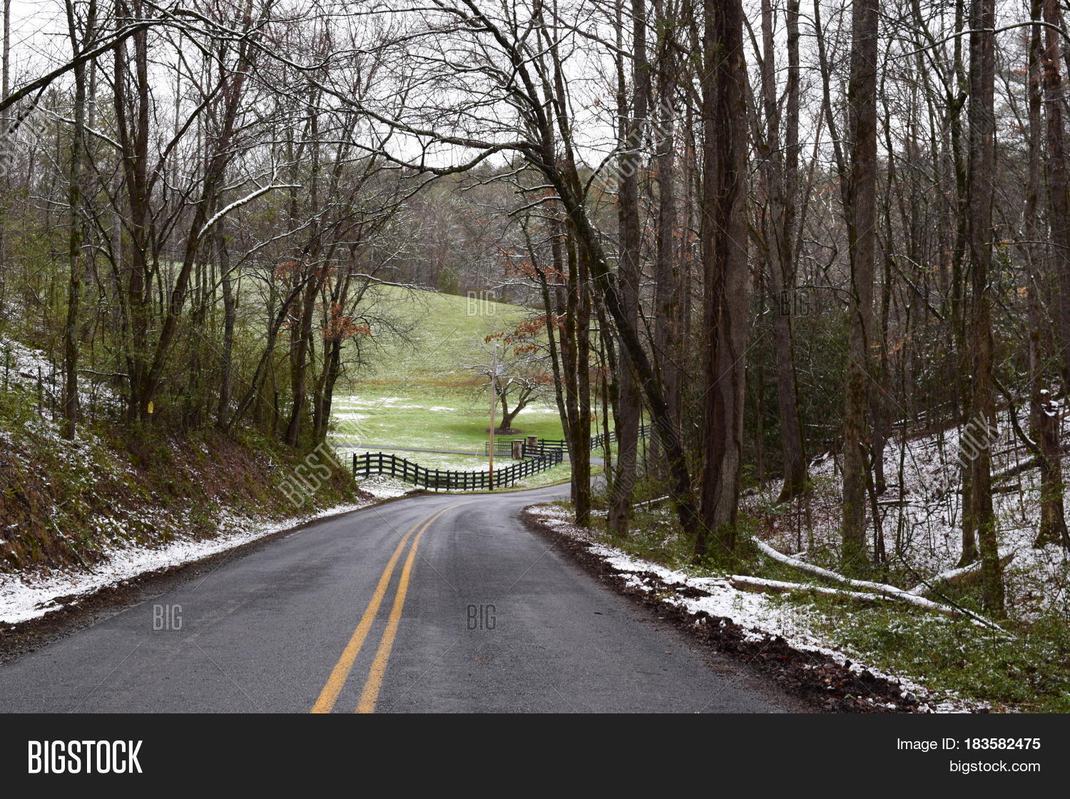 Meandering Road Woods Image & Photo (Free Trial) Bigstock