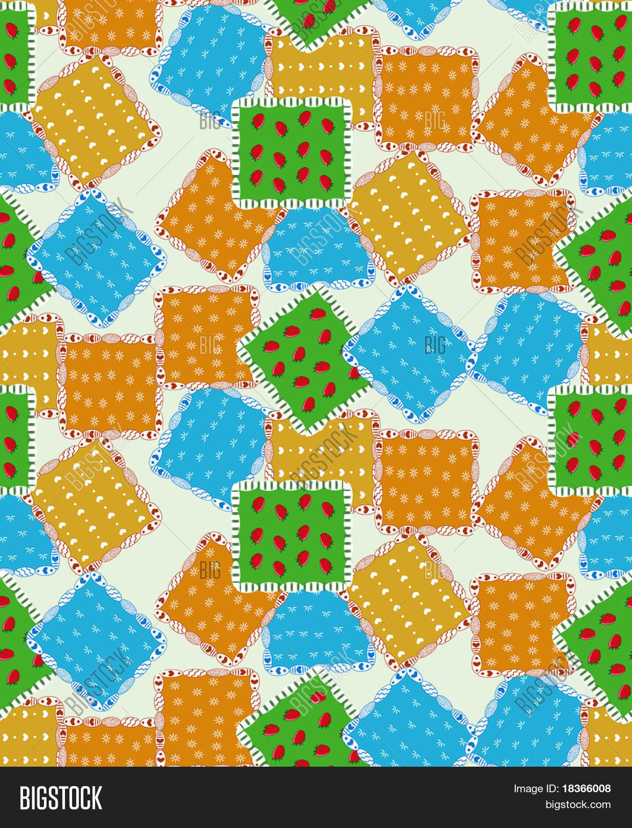 Quilt Background Vector & Photo (Free Trial) | Bigstock