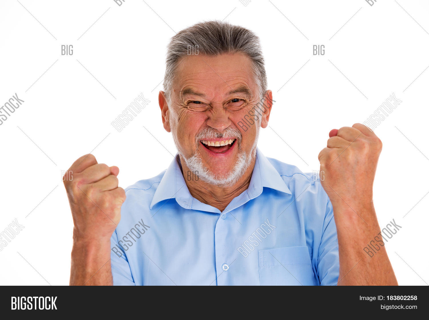 Senior Man Clenching Image & Photo (Free Trial) Bigstock