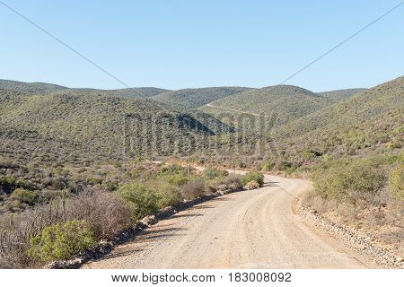 A view of the Matjiesvlei Pass near Calitzdorp in the Western Cape Province