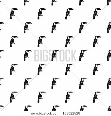 Brazilian toucan pattern seamless in simple style vector illustration
